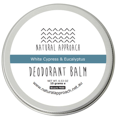 Limited Edition 15g - Bicarb FREE - White Cypress & Eucalyptus - Natural Deodorant