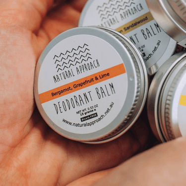 Bergamot, Grapefruit & Lime Natural Deodorant Mini Tin for Sensitive Skin 15g