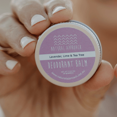 Lavender, Lime and Tea Tree Natural Deodorant Mini Tin for Regular Skin 15g