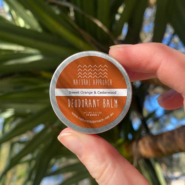 LIMITED EDITION Sweet Orange and Cedarwood Natural Deodorant Mini Tin for Regular Skin 15g