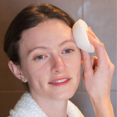 White Konjac Facial Sponge – From Japan. Biodegradable & Gentle