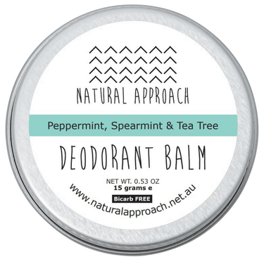 15g - Bicarb FREE - Peppermint, Spearmint & Tea Tree - Natural Deodorant