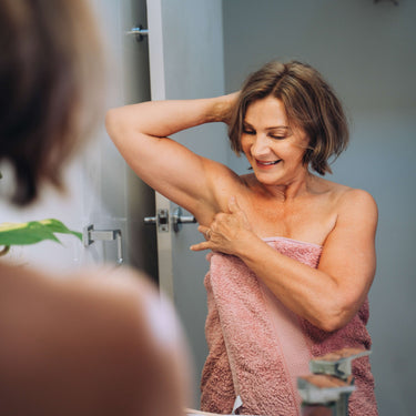Massage deodorant balm into your armpits